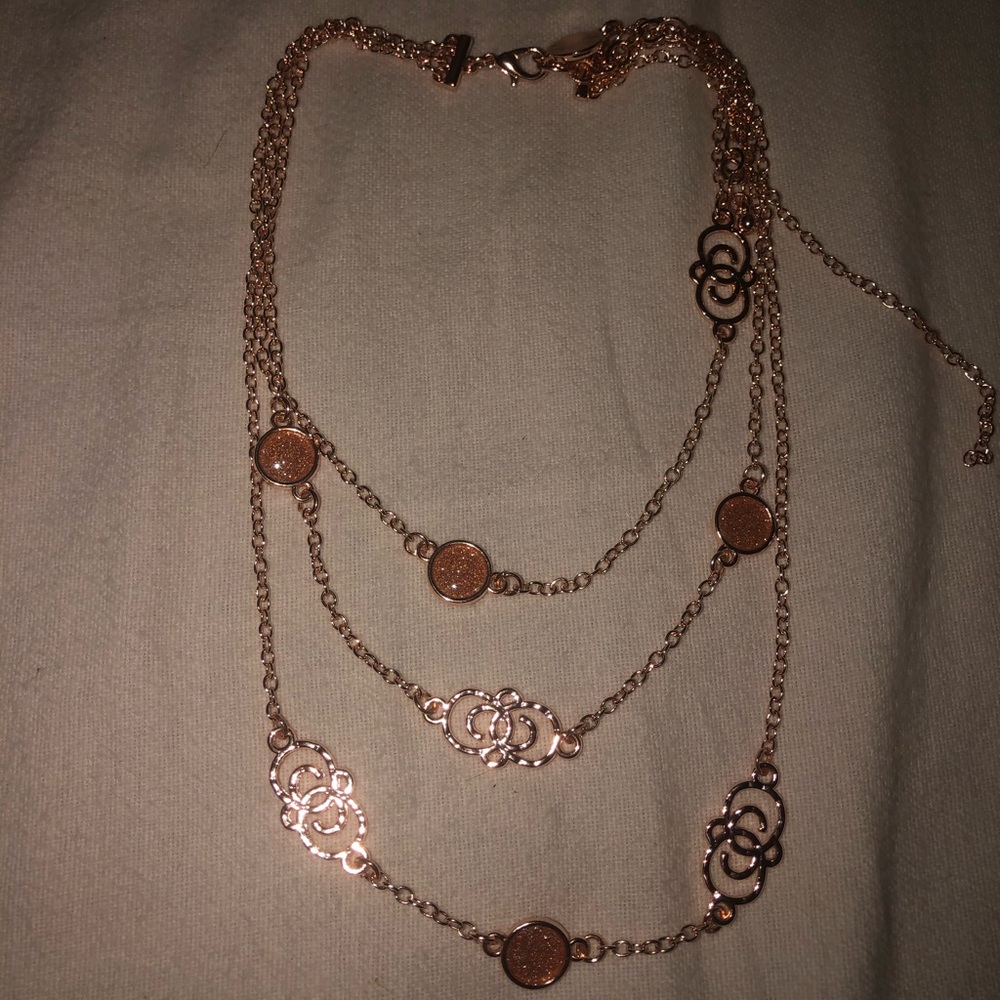 Three Piece Connected Necklace